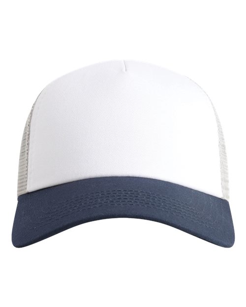Load image into Gallery viewer, Imperial 1287 North Country Trucker Cap - White/ Navy/ Grey