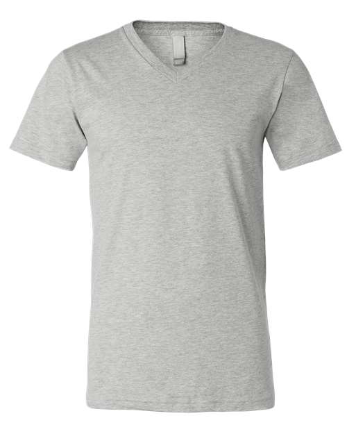 Load image into Gallery viewer, Unisex Heather CVC V-Neck Tee — product photo 1