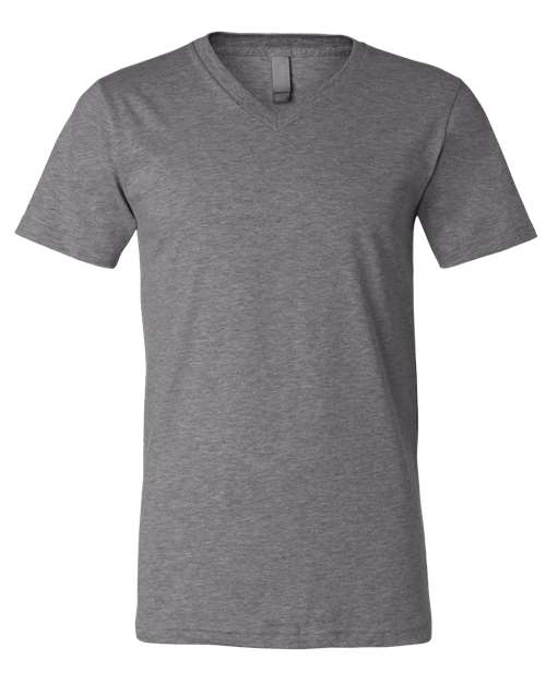 Load image into Gallery viewer, Unisex Heather CVC V-Neck Tee — product photo 4