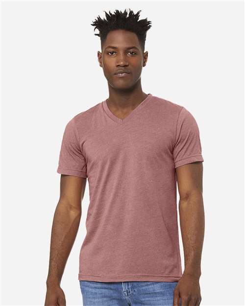 Load image into Gallery viewer, Unisex Heather CVC V-Neck Tee — product photo 11