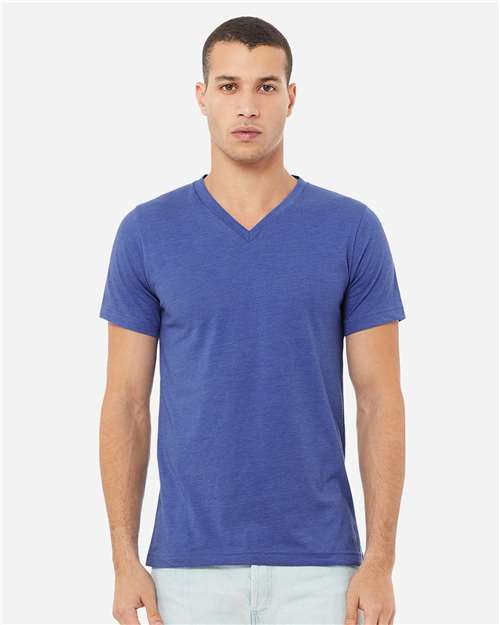 Load image into Gallery viewer, Unisex Heather CVC V-Neck Tee — product photo 16