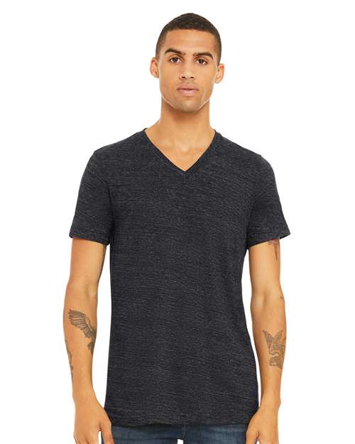 Load image into Gallery viewer, Unisex Textured Jersey V-Neck Tee — product photo 4