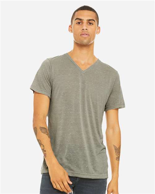 Load image into Gallery viewer, Unisex Textured Jersey V-Neck Tee — product photo 13