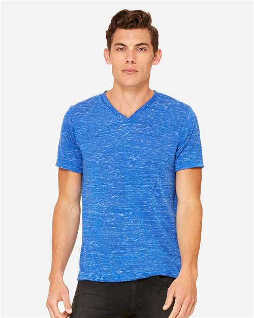 Load image into Gallery viewer, Unisex Textured Jersey V-Neck Tee — product photo 14