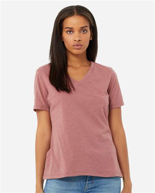 Load image into Gallery viewer, Women's Relaxed Heather CVC V-Neck Tee — product photo 5