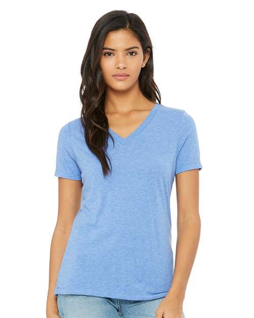 Load image into Gallery viewer, Women's Relaxed Triblend V-Neck Tee — product photo 1