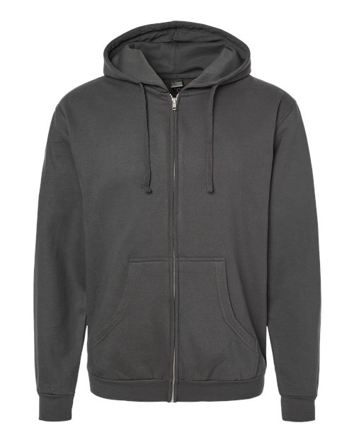 Load image into Gallery viewer, Unisex Full-Zip Hooded Sweatshirt - Charcoal