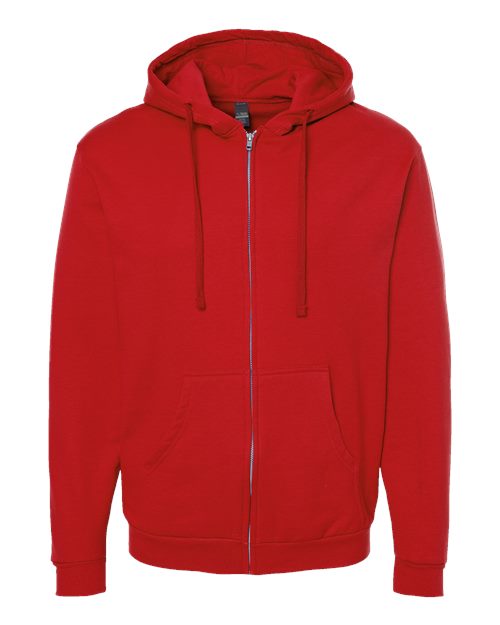 Load image into Gallery viewer, Unisex Full-Zip Hooded Sweatshirt - Red