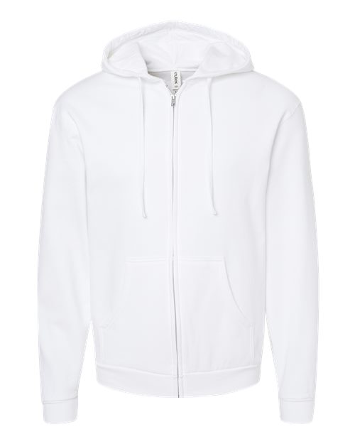 Load image into Gallery viewer, Unisex Full-Zip Hooded Sweatshirt - White