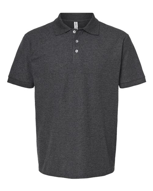 Load image into Gallery viewer, Men's 50/50 Sport Pique Polo - Heather Charcoal
