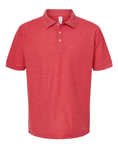 Load image into Gallery viewer, Men's 50/50 Sport Pique Polo - Heather Red