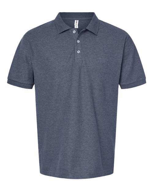 Load image into Gallery viewer, Men's 50/50 Sport Pique Polo - Heather Navy
