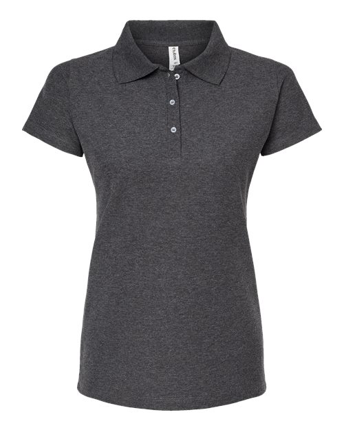 Load image into Gallery viewer, Women's 50/50 Sport Pique Polo - Heather Charcoal