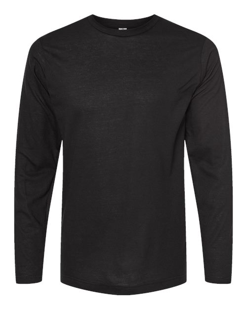 Load image into Gallery viewer, Unisex Poly-Rich Long Sleeve T-Shirt - Black