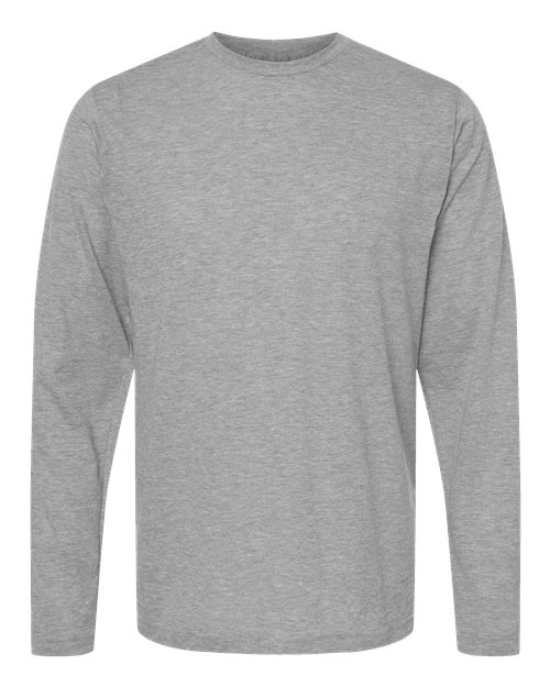Load image into Gallery viewer, Unisex Poly-Rich Long Sleeve T-Shirt - Heather Grey