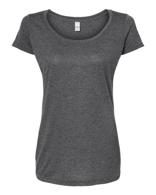 Load image into Gallery viewer, Women's Poly-Rich Scoop Neck T-Shirt - Heather Charcoal