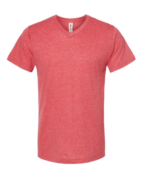 Load image into Gallery viewer, Men's Poly-Rich V-Neck T-Shirt - Heather Red