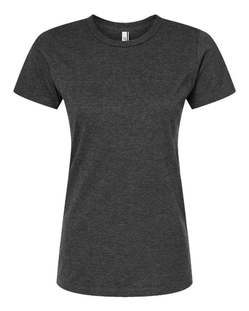 Load image into Gallery viewer, Women's Premium Cotton Blend T-Shirt - Black Heather