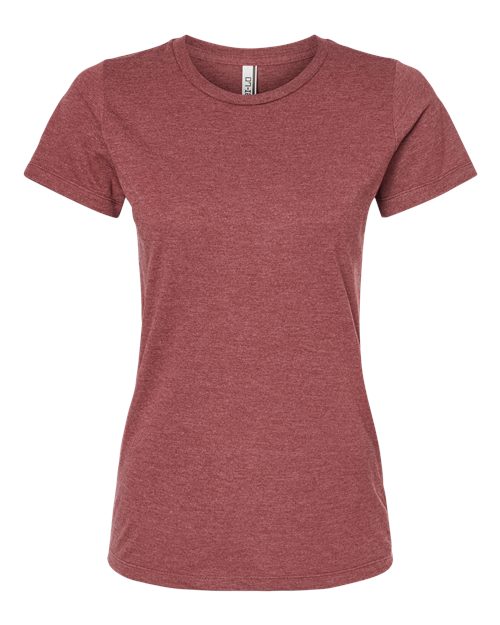 Load image into Gallery viewer, Women's Premium Cotton Blend T-Shirt - Burgundy Heather