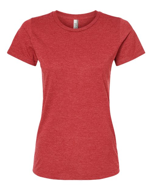 Load image into Gallery viewer, Women's Premium Cotton Blend T-Shirt - Red Heather