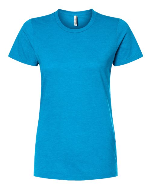 Load image into Gallery viewer, Women's Premium Cotton Blend T-Shirt - Turquoise Heather