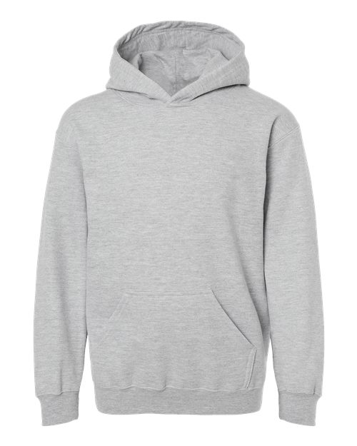 Load image into Gallery viewer, Youth Hooded Sweatshirt - Heather Grey
