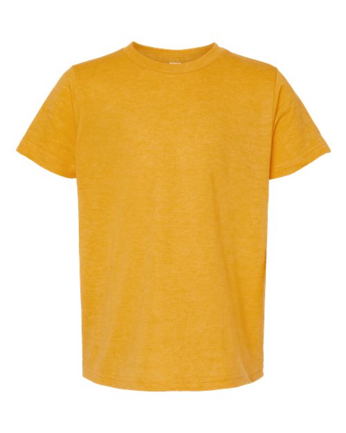 Load image into Gallery viewer, Youth Fine Jersey T-Shirt - Heather Mellow Yellow
