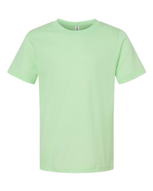 Load image into Gallery viewer, Youth Fine Jersey T-Shirt - Heather Neo Mint