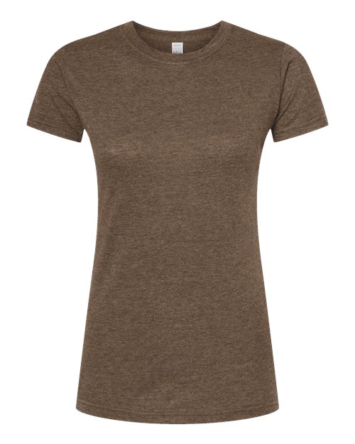 Load image into Gallery viewer, Women's Poly-Rich T-Shirt - Heather Brown