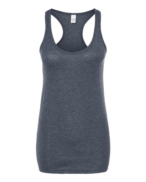 Load image into Gallery viewer, Women's Poly-Rich Racerback Tank Top - Heather Navy