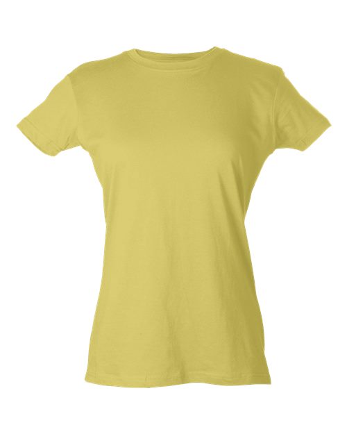 Load image into Gallery viewer, Women's Fine Jersey Slim Fit T-Shirt - Lemon