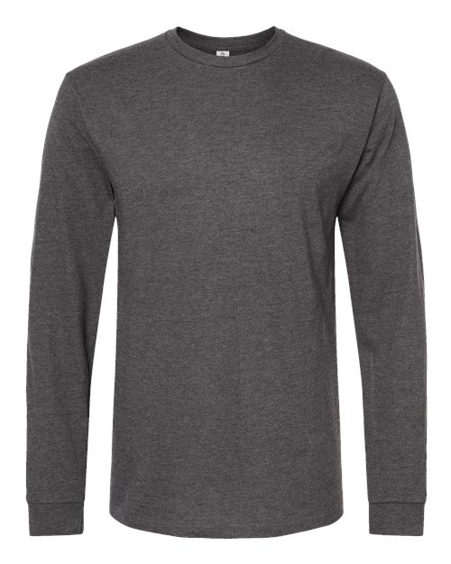 Load image into Gallery viewer, Unisex Heavyweight Jersey Long Sleeve T-Shirt - Heather Charcoal