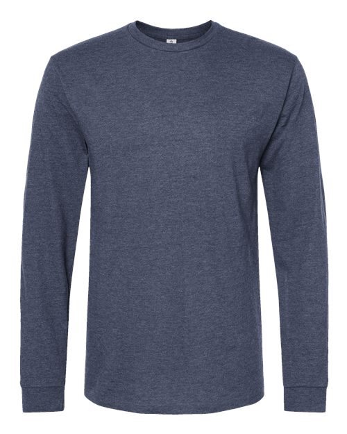 Load image into Gallery viewer, Unisex Heavyweight Jersey Long Sleeve T-Shirt - Heather Denim