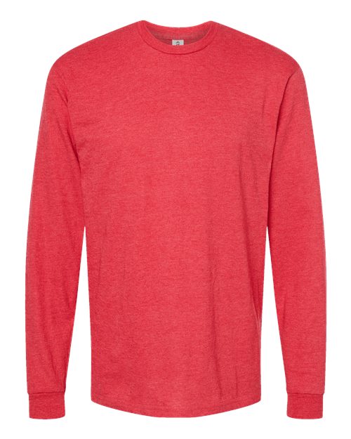 Load image into Gallery viewer, Unisex Heavyweight Jersey Long Sleeve T-Shirt - Heather Red