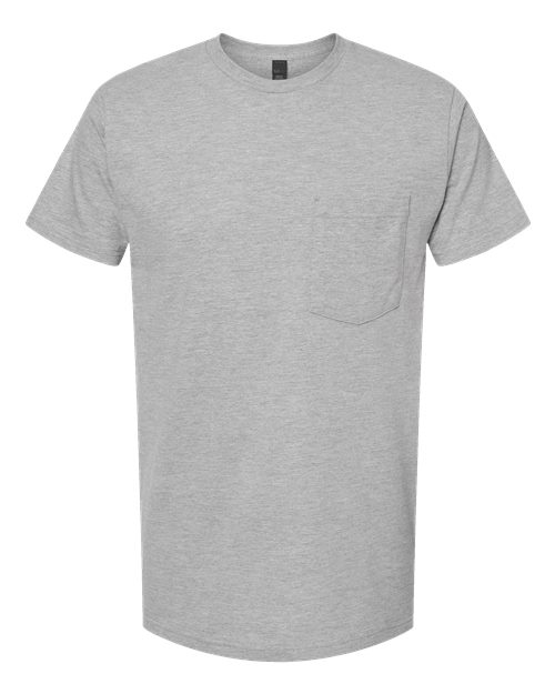 Load image into Gallery viewer, Unisex Heavyweight Jersey Pocket T-Shirt - Heather Grey