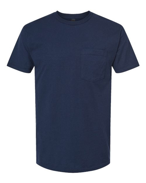 Load image into Gallery viewer, Unisex Heavyweight Jersey Pocket T-Shirt - Navy