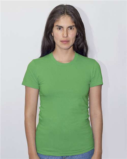 Load image into Gallery viewer, Los Angeles Apparel 21002 Women's USA-Made Fine Jersey T-Shirt - Grass Green