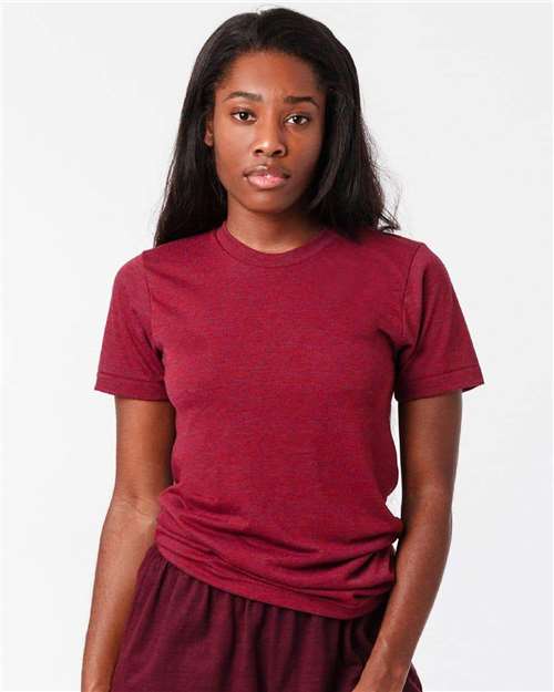 Load image into Gallery viewer, Los Angeles Apparel TR01 Unisex USA-Made Triblend T-Shirt - Tri-Cranberry