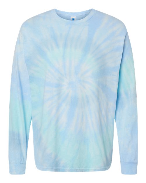 Load image into Gallery viewer, Colortone 2000 Unisex Tie-Dyed Long Sleeve T-Shirt - Lagoon