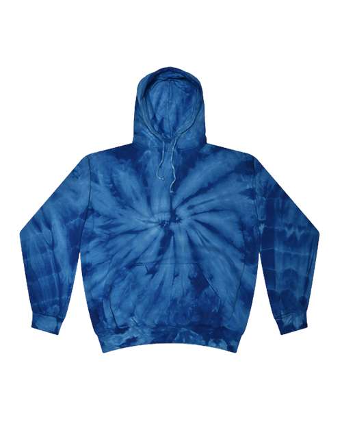 Load image into Gallery viewer, Colortone 8777 Unisex Tie-Dyed Hooded Sweatshirt - Spider Royal