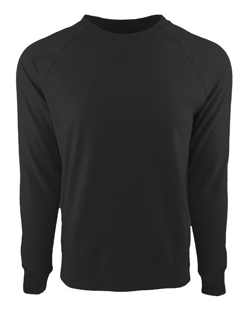 Load image into Gallery viewer, Unisex Laguna Raglan Crewneck Sweatshirt - Graphite Black