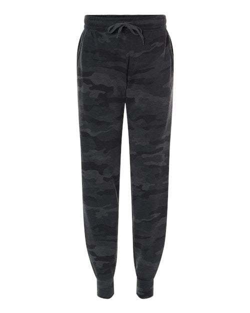 Load image into Gallery viewer, Independent Trading Co. PRM20PNT Women's California Wave Wash Sweatpants - Black Camo Heather