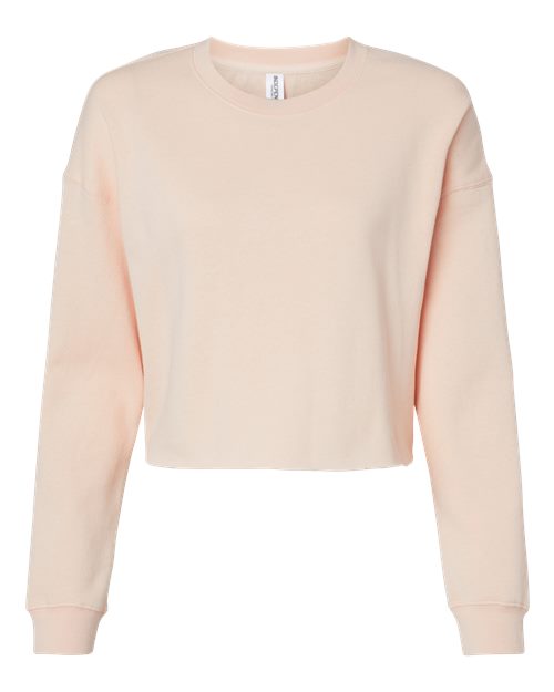 Load image into Gallery viewer, Women's Lightweight Crop Crewneck Sweatshirt - Blush