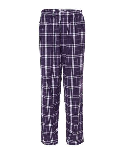 Load image into Gallery viewer, Boxercraft BM6624 Men's Harley Flannel Pants - Purple/ White Plaid