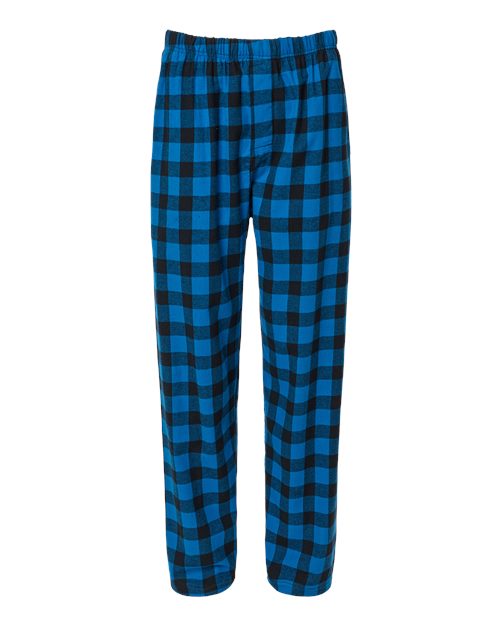 Load image into Gallery viewer, Boxercraft BM6624 Men's Harley Flannel Pants - Royal/ Black Buffalo