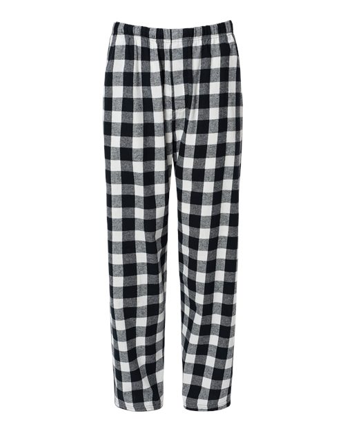 Load image into Gallery viewer, Boxercraft BM6624 Men's Harley Flannel Pants - Black/ White Buffalo Plaid