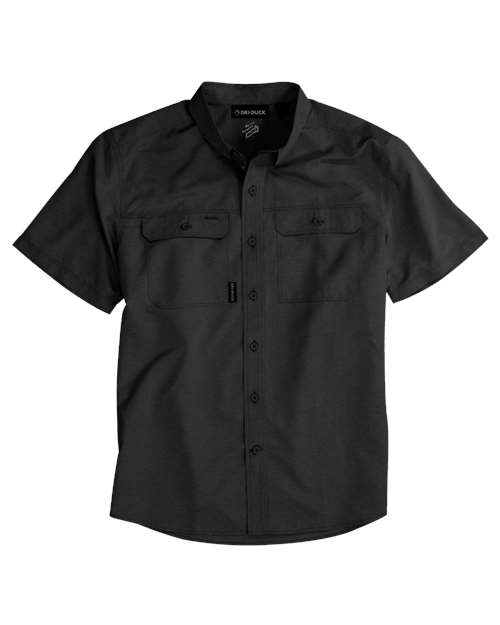 Load image into Gallery viewer, DRI DUCK 4445 Men's Crossroad Woven Short Sleeve Shirt - Charcoal
