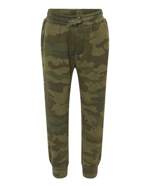 Load image into Gallery viewer, Independent Trading Co. PRM16PNT Youth Lightweight Special Blend Sweatpants - Forest Camo Heather