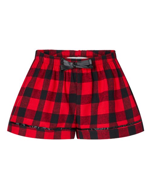 Load image into Gallery viewer, Boxercraft BW6501 Women's Flannel Shorts - Red/ Black Buffalo