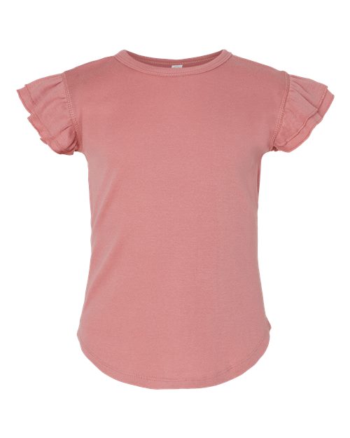 Load image into Gallery viewer, Toddler Flutter Sleeve Tee - Mauvelous